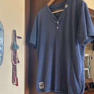Lrg Blue Henley T-Shirt